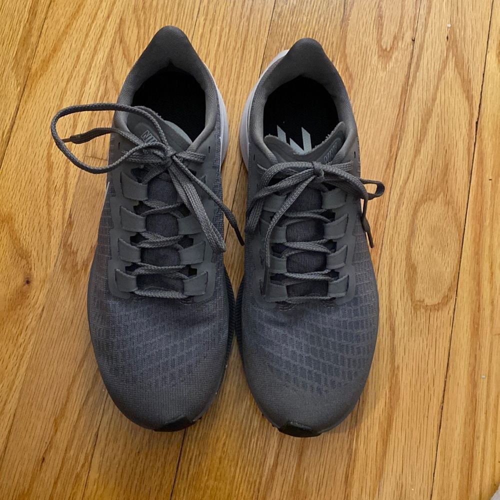 Grey Nike Zoom Pegasus 37 running sneakers